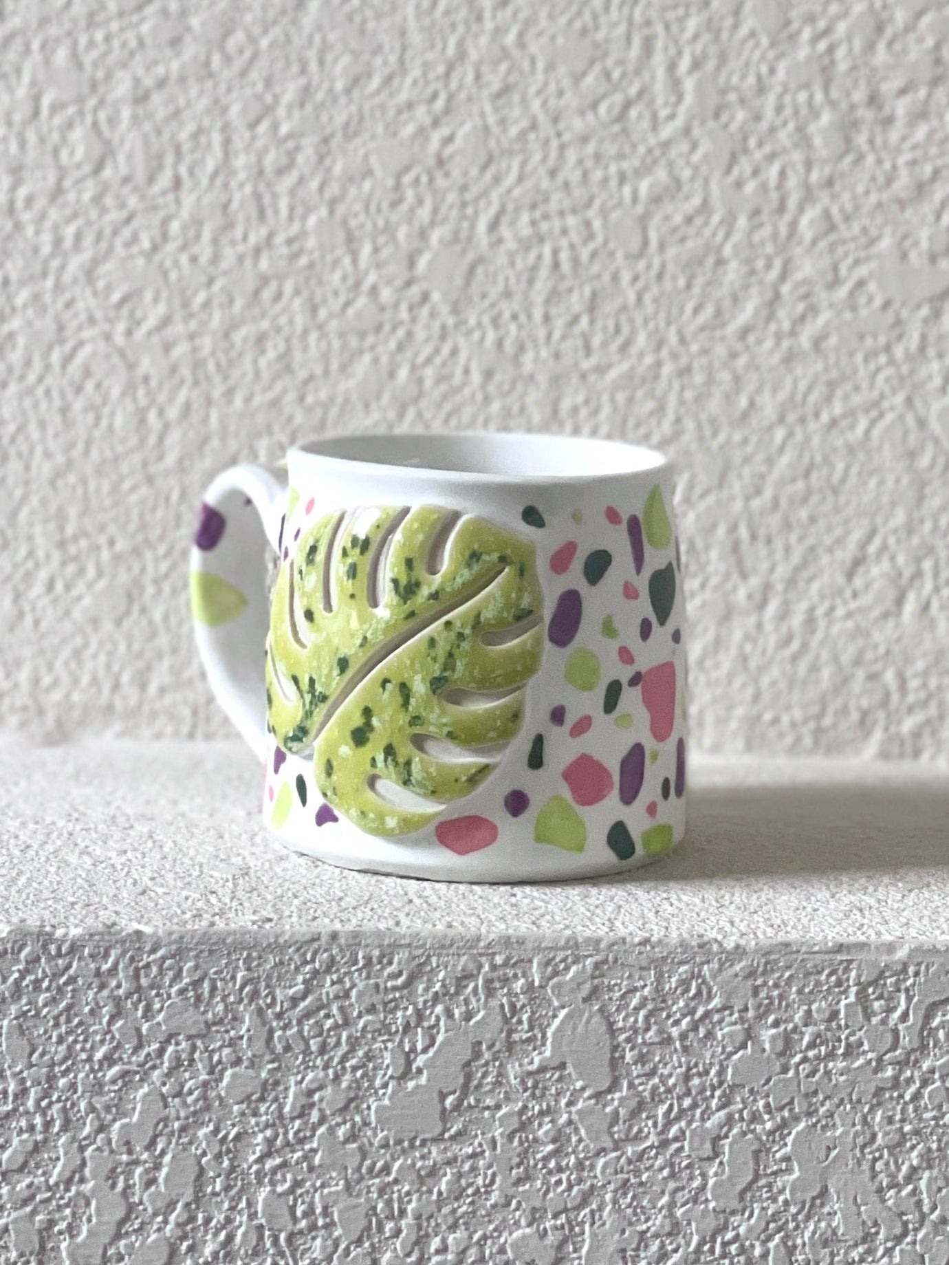Monstera Terrazzo Mug