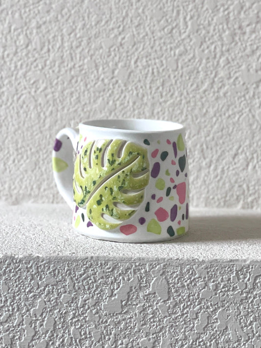 Monstera Terrazzo Mug